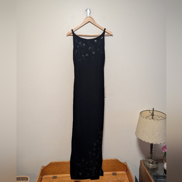 Zum Zum by Niki Livas Dresses & Skirts - Zum Zum by Niki Livas Black Y2K Low Back Maxi Dress 5/6